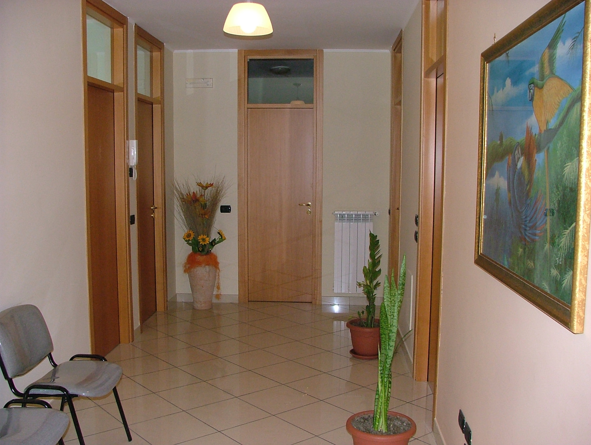 Corridoio interno del laboratorio